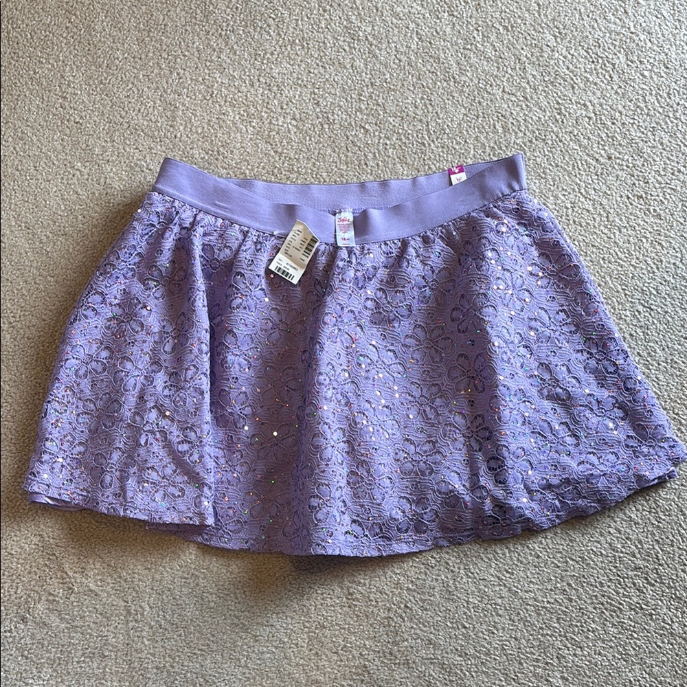 Justice Purple Skater Mini Skirt for Cocktail